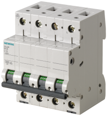 Siemens 5SL6650-7 50A; 3 FAZ+NÖTR; 70 mm; ANAHTARLI OTOMATİK SİGORTA; 6kA; C TİPİ; YAVAŞ KARAKTERLİ