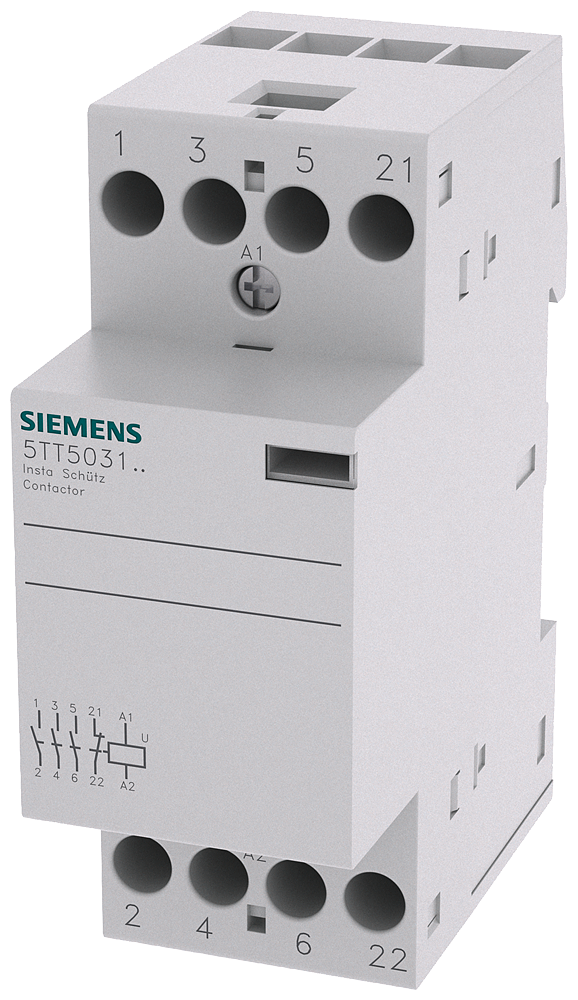 Siemens 5TT5831-0 INSTA KONTAKTÖR; KUM.GER.230V; 25A; İŞ.GER.440V; 3NO+1NC