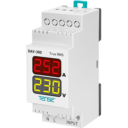 Tense (DAV-300) Dijital Voltmetre&Ampermetre 72x72mm (300A Direkt)