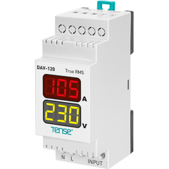 Tense (DAV-120) Dijital Voltmetre&Ampermetre DIN Kutu (100A Direkt)