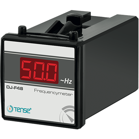 Tense (DJ-F48) Dijital Frekansmetre 48x48mm (1- 400Hz) (15V - 500V AC)