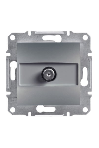 Schneider (EPH3700262) Asfora SAT Priz  Geçişli 4dB Çelik