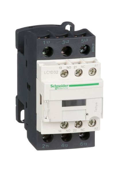 Schneider (LC1D32B7) TeSys Deca Kontaktör 3P 32A AC3 24VAC