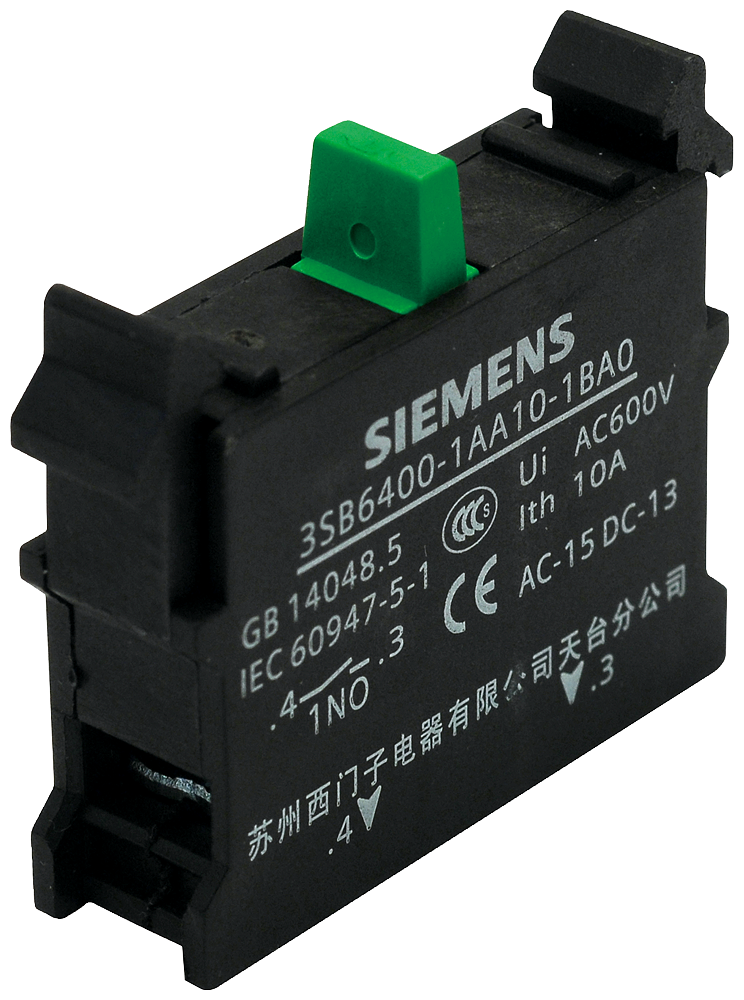 Siemens 3SB6400-1AA10-1BA0 1NO Kontak Bloğu