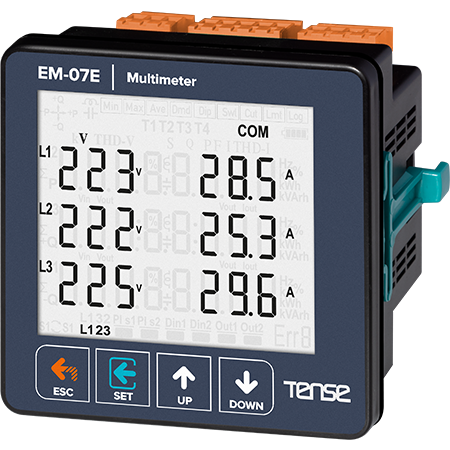Tense (EM-07E) LCD Ekran,Haberleşmeli Multimetre