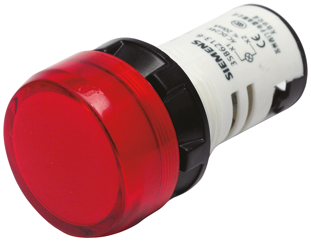 Siemens 3SB6216-6AA60-1AA0 Monoblok Sinyal Lambaları Plastik Beyaz 230 V AC