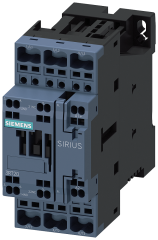 Siemens 3RT2026-2BB40 Güç kontaktörü, AC-3e/AC-3, 25 A, 11 kW / 400 V, 3 kutuplu, 24 V DC, yardımcı kontaklar: 1 NO + 1 NC, yaylı terminal, boyut: S0