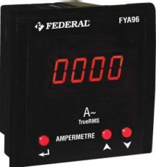 Federal DİJİTAL AMPERMETRE FYA72 X/5A CL:1