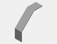 EAE 040 CTE 150 DD90° ,H40 (mm) ,A150 (mm),T2(mm)-(Kablo-Tava-Sistemleri)
