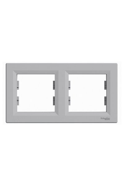 Schneider (EPH5800261) Asfora 2'li Yatay Çerçeve Alüminyum