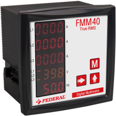 Federal MULTİMETRE FMM40 5A/300Vac CL:1 Us: 220Vac