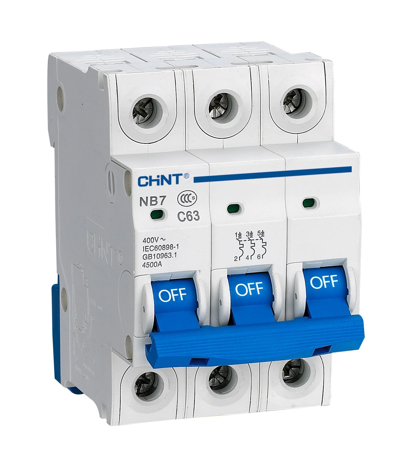Chint (179708) NB1 Serisi / 3 Kutuplu 6kA / C tipi 50A Otomatik Sigorta