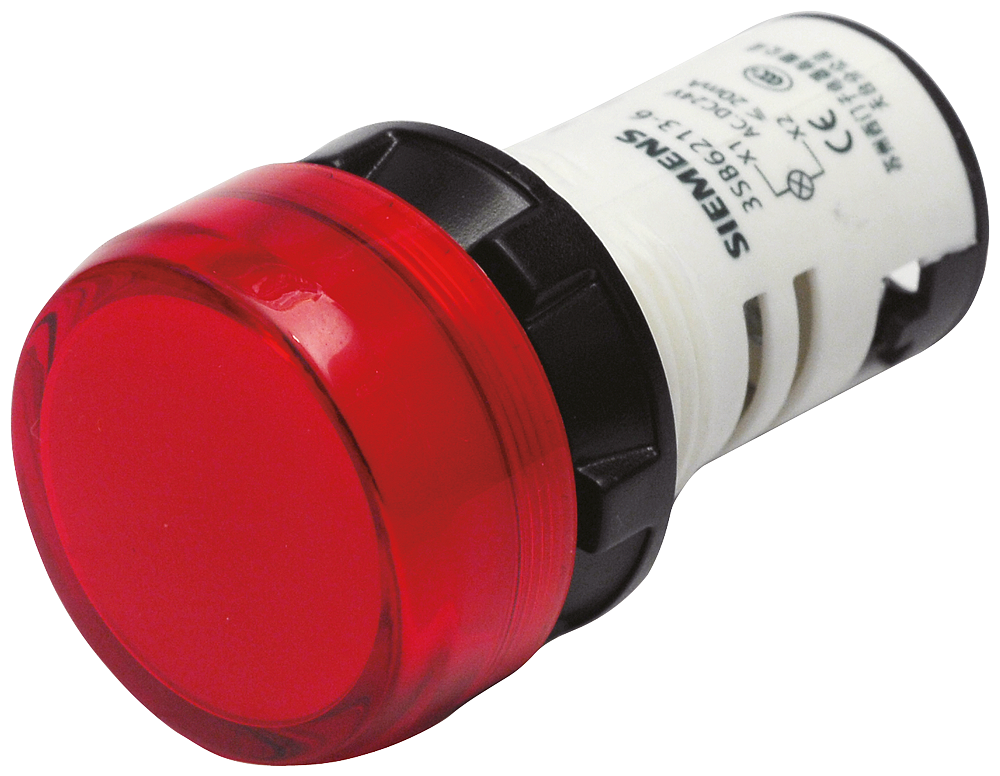 Siemens 3SB6213-6AA60-1AA0 Monoblok Sinyal Lambaları Plastik Beyaz 24V AC/DC