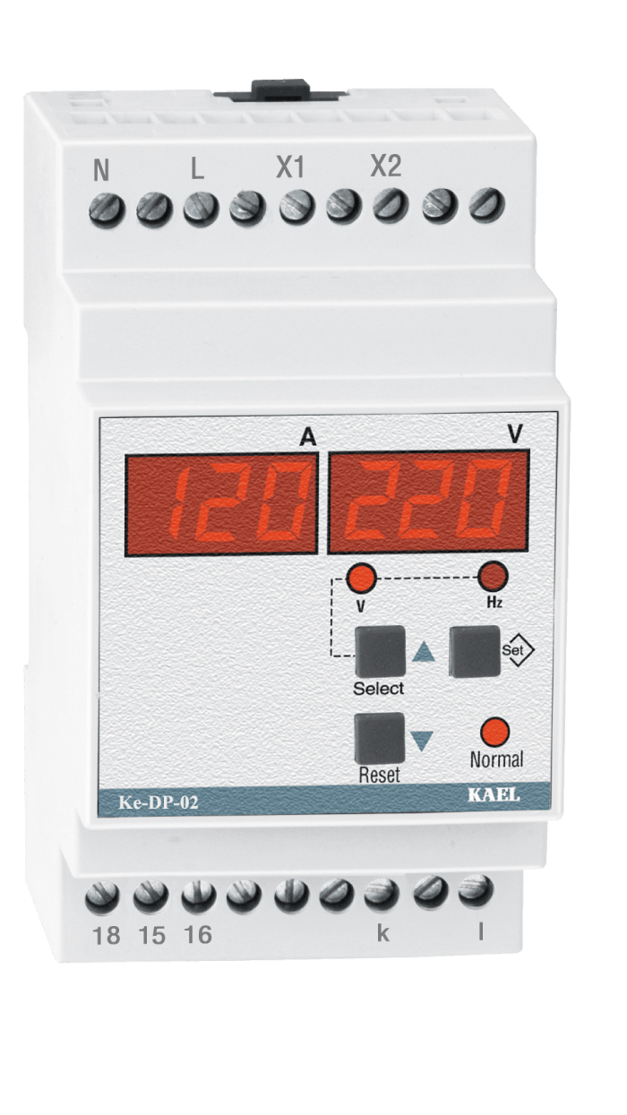 Kael  KE-DP02 GERİLİM VE AKIM KORUMA RÖLESİ