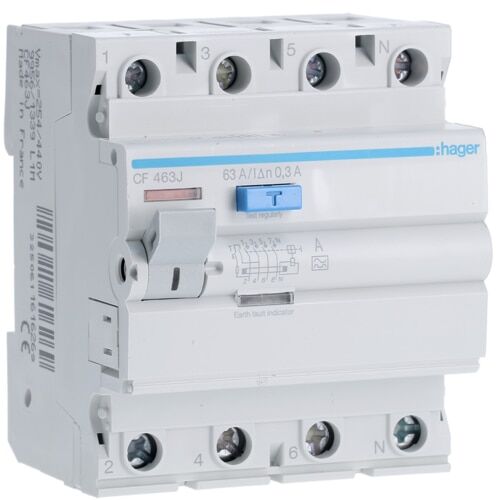 RCCB 4P 63A 300mA A