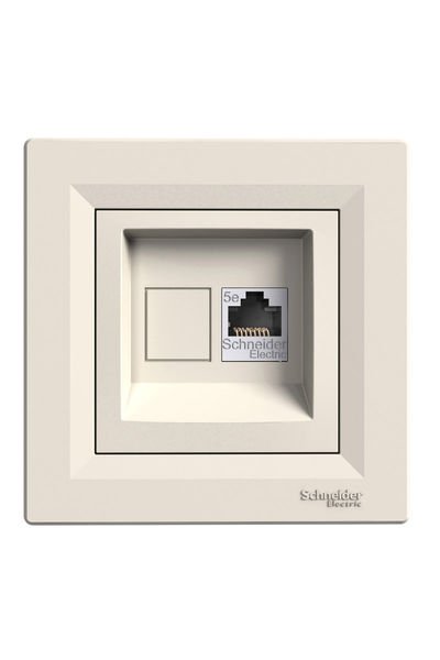 Schneider (EPH4370523) Asfora 1*RJ45 konnektörsüz çerçevesiz