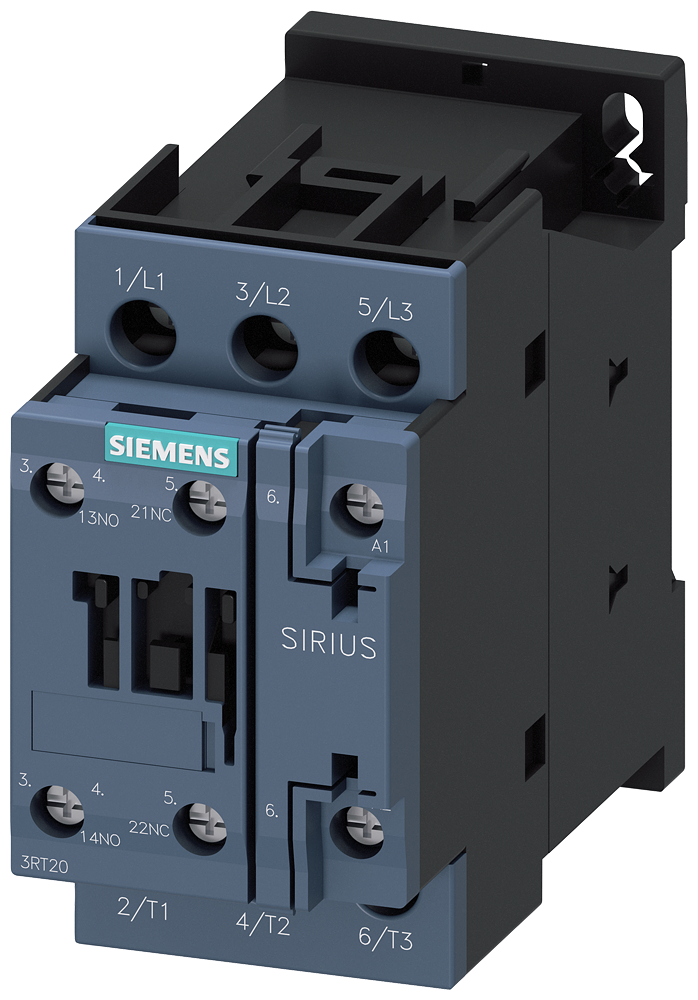 Siemens 3RT2025-1AL20 Güç kontaktörü, AC-3e/AC-3, 17 A, 7,5 kW / 400 V, 3 kutuplu, 230 V AC, 50/60 Hz, yardımcı kontaklar: 1 NO + 1 NC, vidalı terminal, boyut: S0