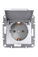 Schneider (EPH3170121) Asfora Kapaklı Topraklı Priz  çerçevesiz