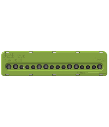 ABB 1SPE007715F0743 Terminal bloğu PE 7x16mm²+9x25mm²