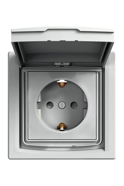 Schneider (EPH3100361) Asfora Kapaklı Topraklı Priz IP44