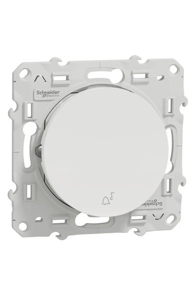 Schneider (S520246) Anahtar (zil işaretli) - Beyaz