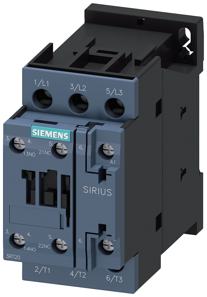 Siemens 3RT2024-1AH00 Güç kontaktörü, AC-3e/AC-3, 12 A, 5,5 kW / 400 V, 3 kutuplu, 48 V AC, 50 Hz, yardımcı kontaklar: 1 NO + 1 NC, vidalı terminal, boyut: S0