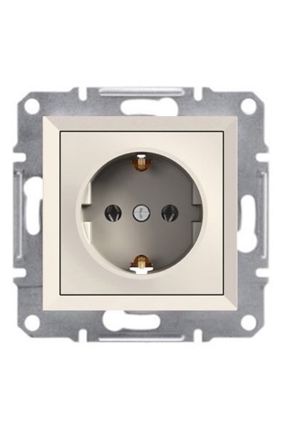 Schneider (EPH2970223) Asfora Topraklı Priz (çocuk korumalı)  çerçevesiz