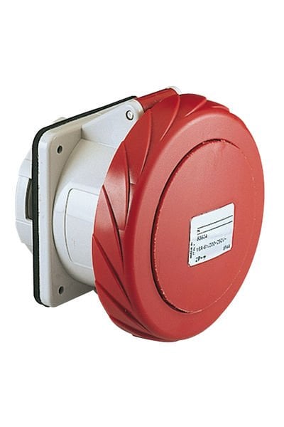 Schneider (81694) 4x125A, trifaze, 3P+N, IP67, VİDALI, Düz Makine Prizi