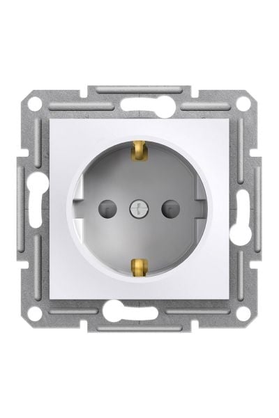 Schneider (EPH2970221) Asfora Topraklı Priz (çocuk korumalı)  çerçevesiz