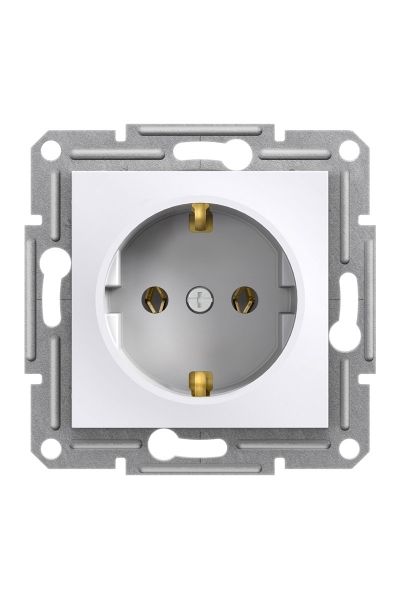 Schneider (EPH2970121) Asfora Topraklı Priz çerçevesiz