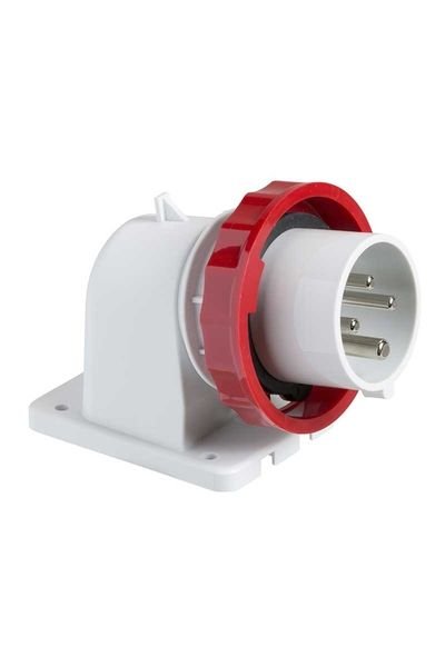 Schneider (83871) 5x32A, trifaze, 3P+N+T, IP67, VİDALI, Eğik Makine Fişi