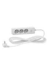 Schneider (ST9435W) 3 Topraklı Prizli, 5mt, beyaz