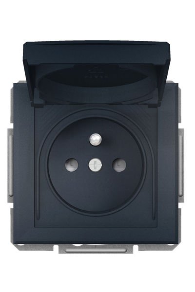 Schneider (EPH2800671) Asfora  Kapaklı IP44 UPS Priz - antrasit