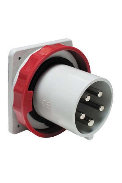 Schneider (81895) 5x125A, trifaze, 3P+N+T, IP67, VİDALI, Düz Makine Fişi