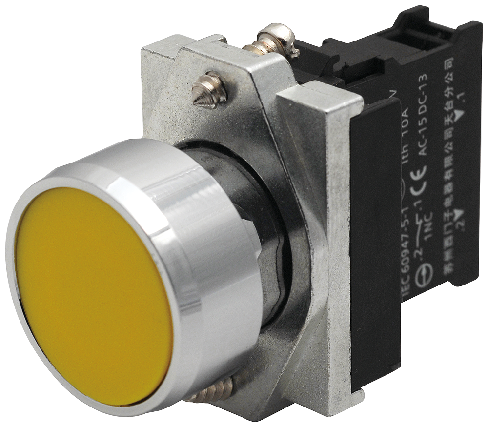 Siemens 3SB6160-0AB10-1BA0 Komple Yay Dönüşlü Butonlar Metal Siyah 1NO