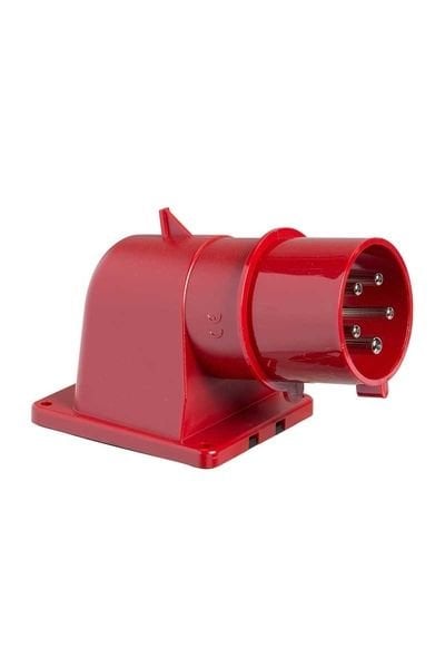 Schneider (81821) 5x32A, trifaze, 3P+N+T, IP44, VİDALI, Eğik Makine Fişi