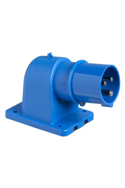 Schneider (81804) 3x16A, monofaze, 2P+T, IP44, VİDALI, Eğik Makine Fişi