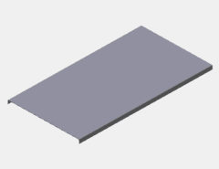 EAE 060 UKE 200 TO KAPAK ,H60 (mm) ,A200(mm),T1,2(mm)-(Kablo-Tava-Sistemleri)