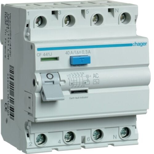 RCCB 4P 40A 300mA AC
