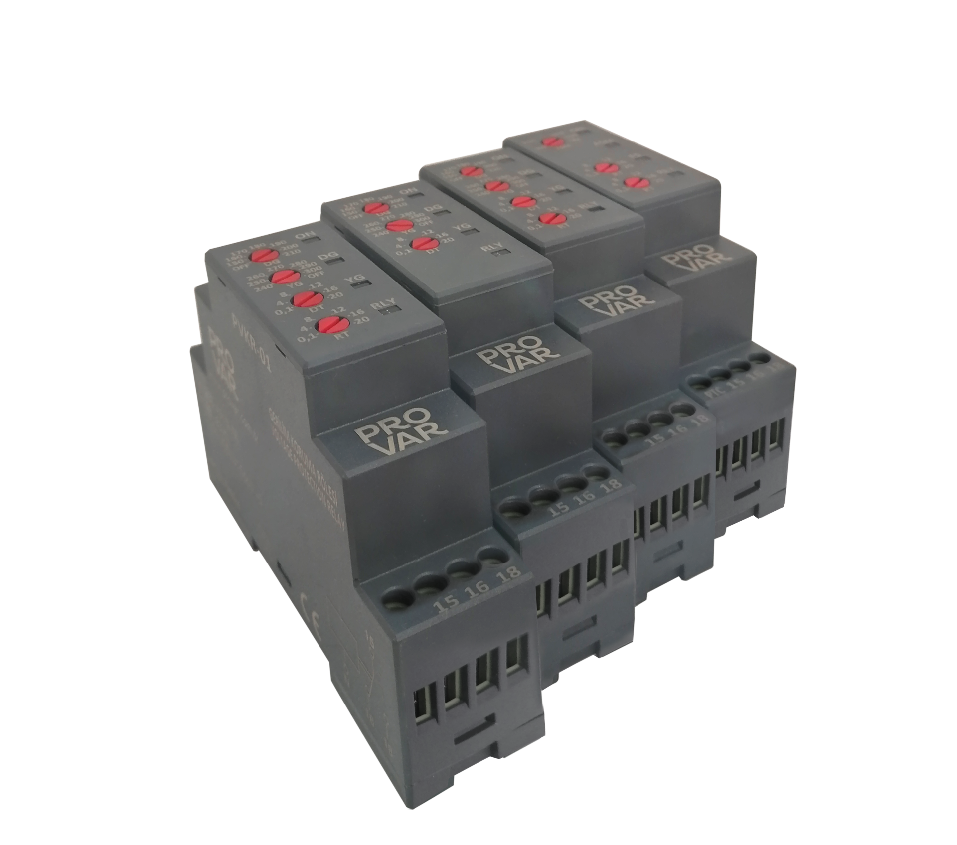 Provar (PMKR-05P) Faz Koruma Rölesi (Faz Sıra Kontrollü, Ayarlanabilir Asm, Ayarlanabilir zamanlar, PTC Korumalı)