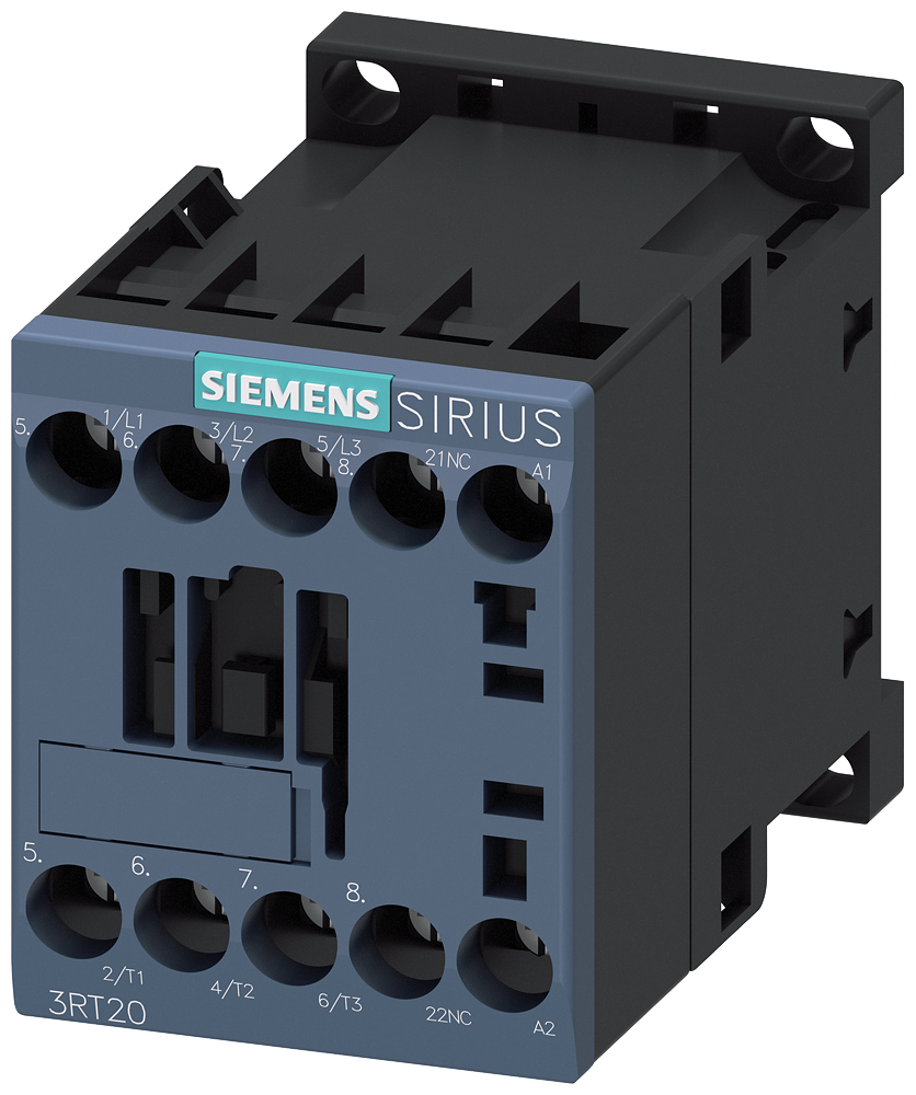 Siemens 3RT2018-1AF02 Güç kontaktörü, AC-3e/AC-3, 16 A, 7,5 kW / 400 V, 3 kutuplu, 110 V AC, 50/60 Hz, yardımcı kontaklar: 1 NC, vidalı terminal, boyut: S00