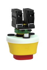 Schneider (XB5AS84W3B5) Işıklı Acil Stop Butonu tetiklemeli, çevir, çek 24V AC/DC