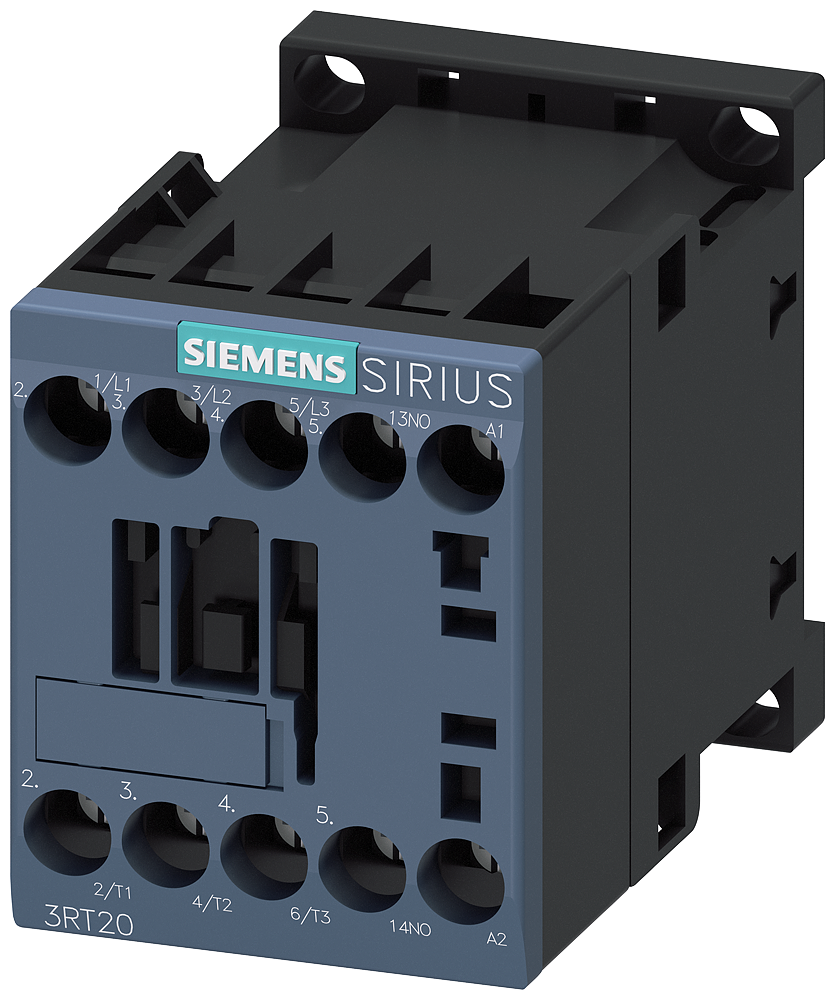 Siemens 3RT2018-1AF01 Güç kontaktörü, AC-3e/AC-3, 16 A, 7,5 kW / 400 V, 3 kutuplu, 110 V AC, 50/60 Hz, yardımcı kontaklar: 1 NO, vidalı terminal, boyut: S00