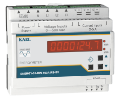 Kael  ENERGY-01-DIN-100A ENERJİ VE GÜÇ ÖLÇER