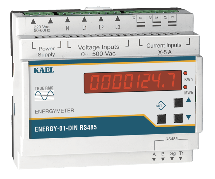 Kael  ENERGY-01-DIN ENERJİ VE GÜÇ ÖLÇER