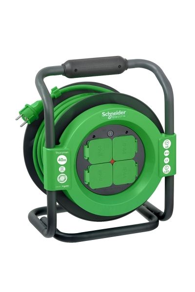 Schneider (IMT33158) Kablo Makarası Pro, IP44, HO7RNF 3G1.5 40mt kablolu, topraklı