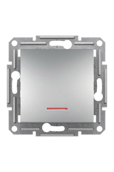 Schneider (EPH1400161) Asfora Işıklı Anahtar Alüminyum