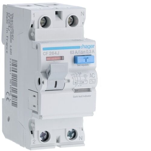 RCCB 2P 63A 300mA AC