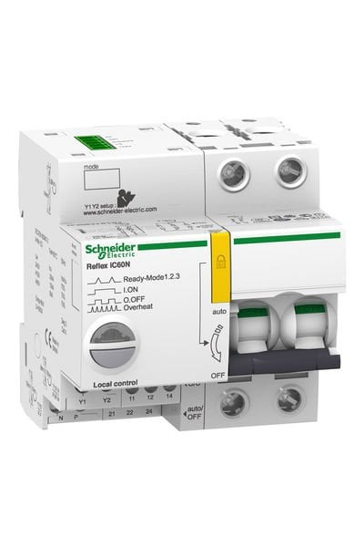 Schneider (A9C62225) Reflex iC60N 2P 25A C Eğrisi