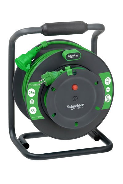 Schneider (IMT33151) Kablo Makarası Geniş, IP44, HO5VVF 3G1.5 25mt kablolu, topraklı
